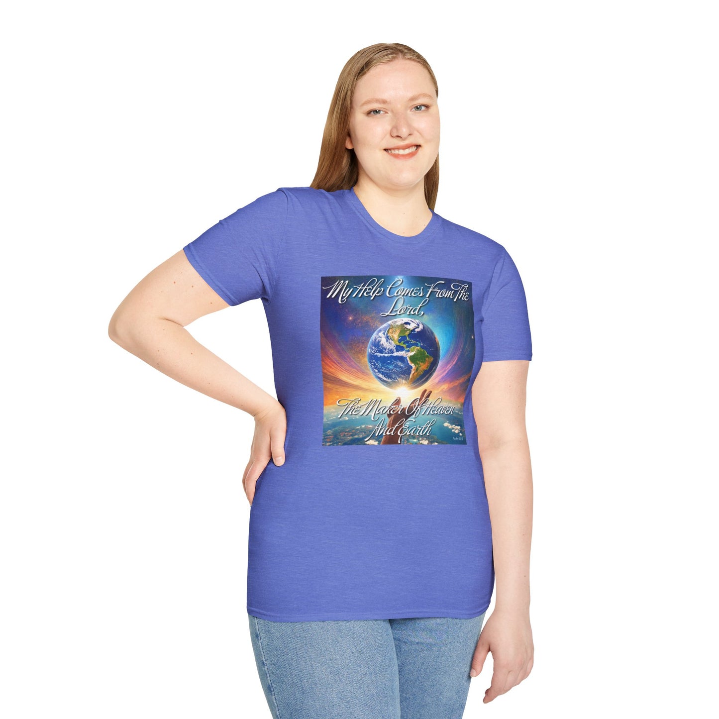 ZenGen USA Psalm 121:2 My Help Comes From The Lord... - Unisex Softstyle T-Shirt - ZenGen USA
