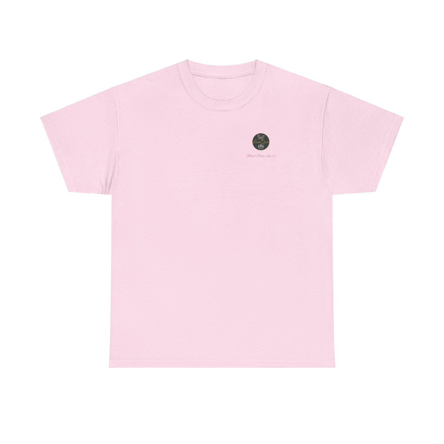 BE HAPPY - Unisex Heavy Cotton Tee - ZenGen USA - Hotei Laughing Buddha - ZenGen USA