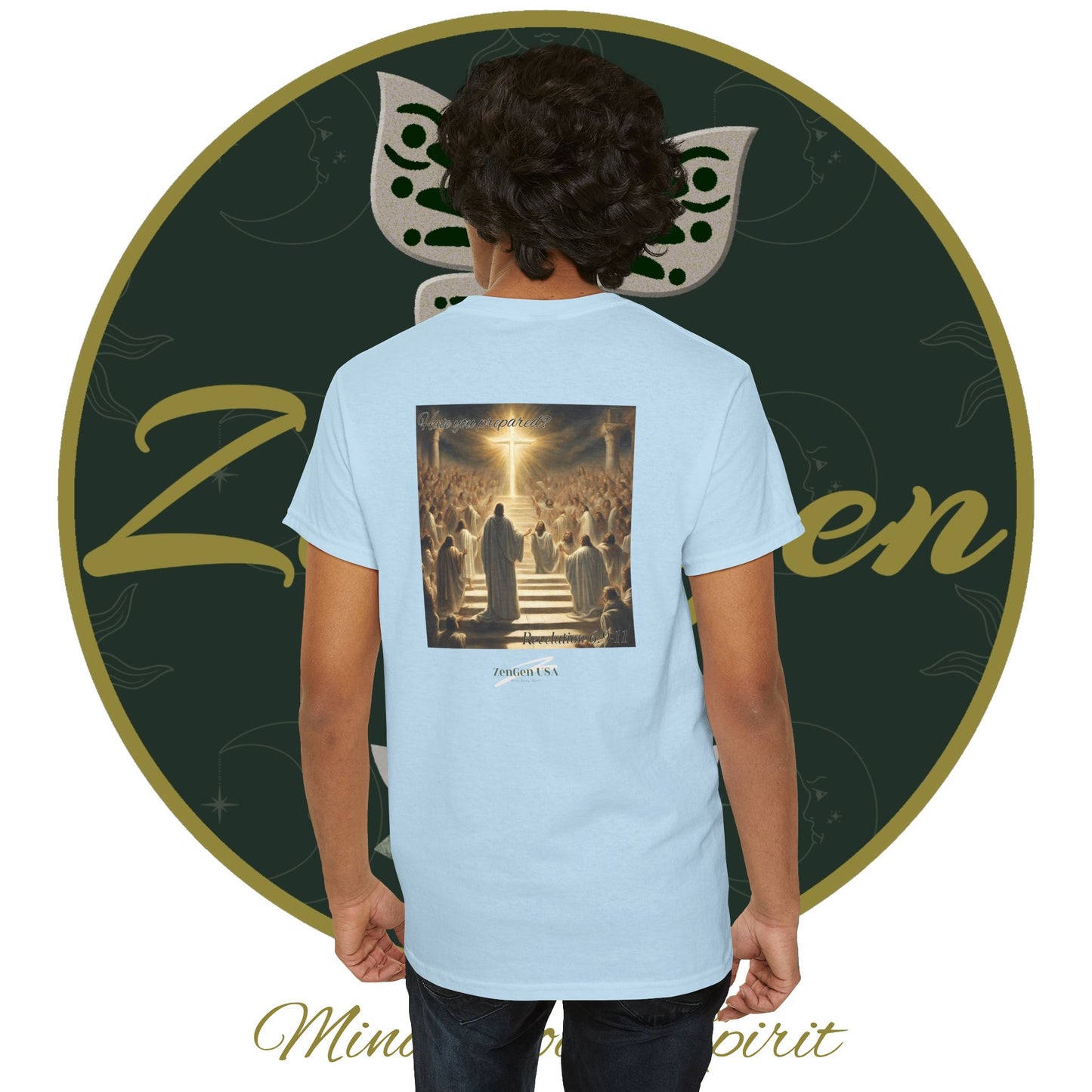 Apocalipsis - 5to Sello Apocalipsis 6:9-11 - Camiseta de algodón pesado unisex - Colección Revelación - ZenGen USA