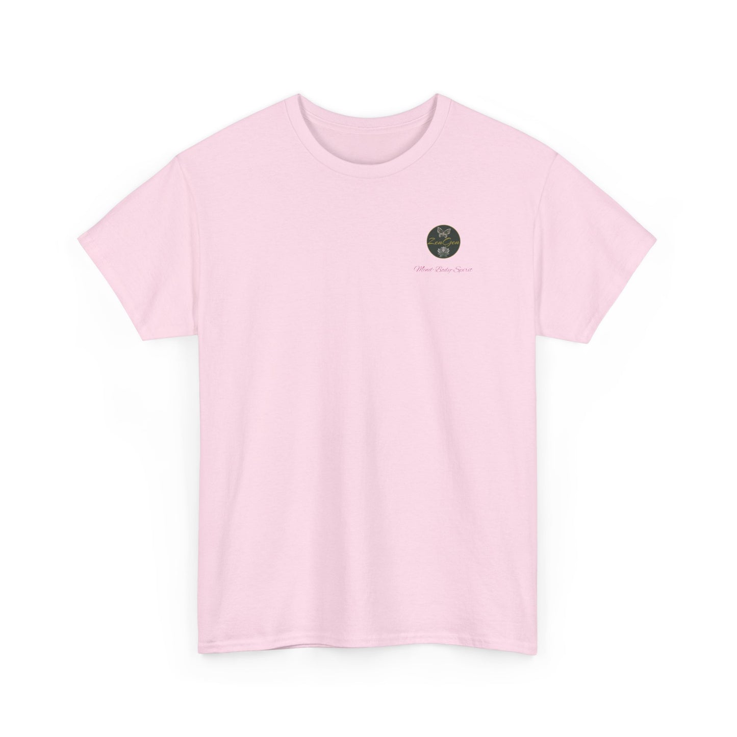 BE HAPPY - Unisex Heavy Cotton Tee - ZenGen USA - Hotei Laughing Buddha - ZenGen USA