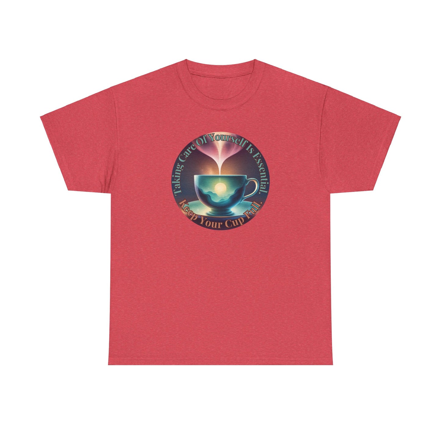 Keep Your Cup Full Unisex Heavy Cotton Zen Graphic Tee | 12 Colors To Choose | ZenGen - ZenGen USA