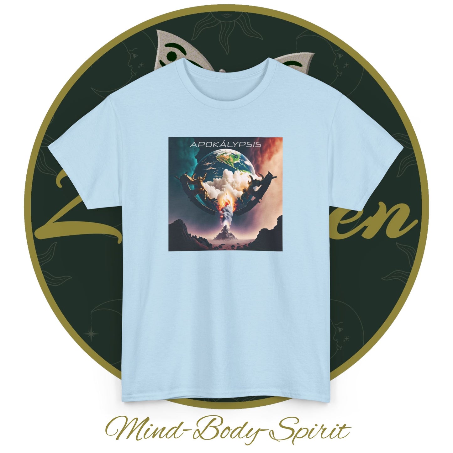 Apocalypse - 3rd Seal Revelation 6:5,6 - Unisex Heavy Cotton Tee - Revelation Collection - ZenGen USA - ZenGen USA