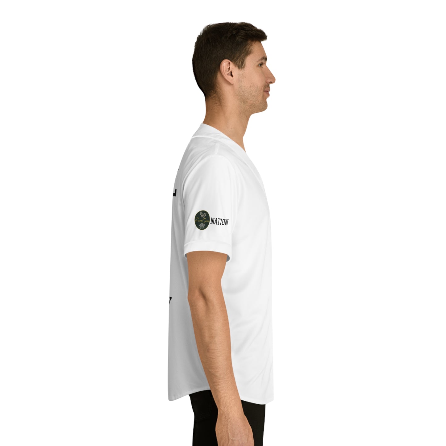 ZenGen BCOOL2EVERYBODY Men's Baseball Jersey - In White - ZenGen USA