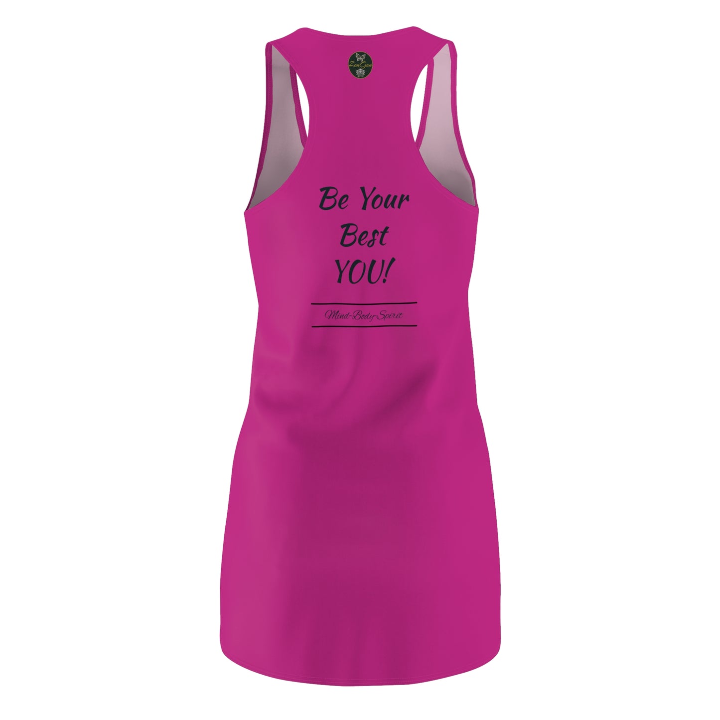 Be Your Best YOU! ZenGen - Pink Women's Cut & Sew Racerback Dress - ZenGen USA