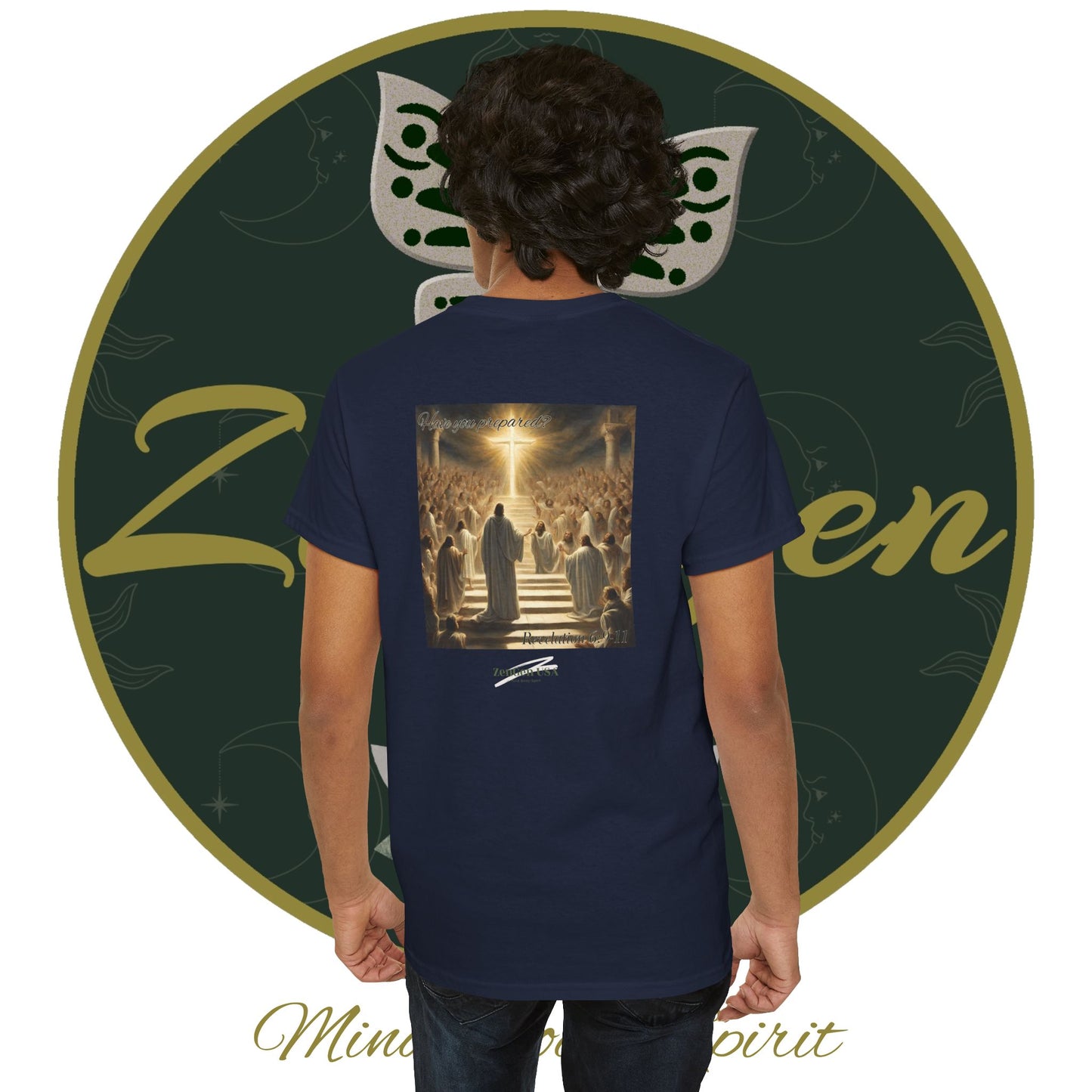Apocalipsis - 5to Sello Apocalipsis 6:9-11 - Camiseta de algodón pesado unisex - Colección Revelación - ZenGen USA
