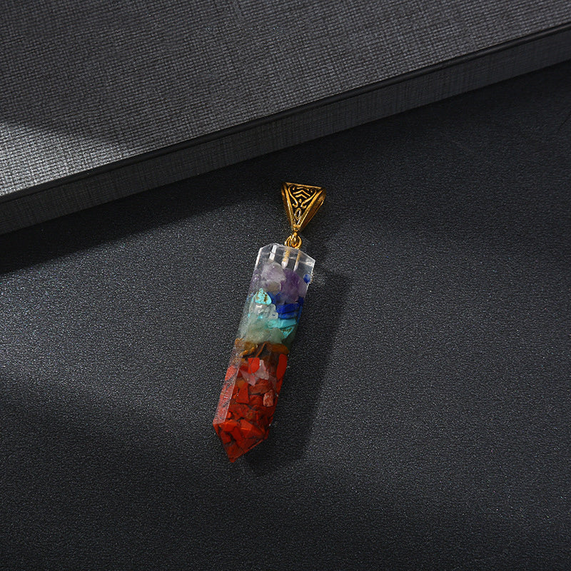 Retro Reiki Healing Energy Crystal Pendant Natural Stone For Yoga Meditation Spiritual 7 Chakra Jewelry Necklace Amulet - ZenGen USA
