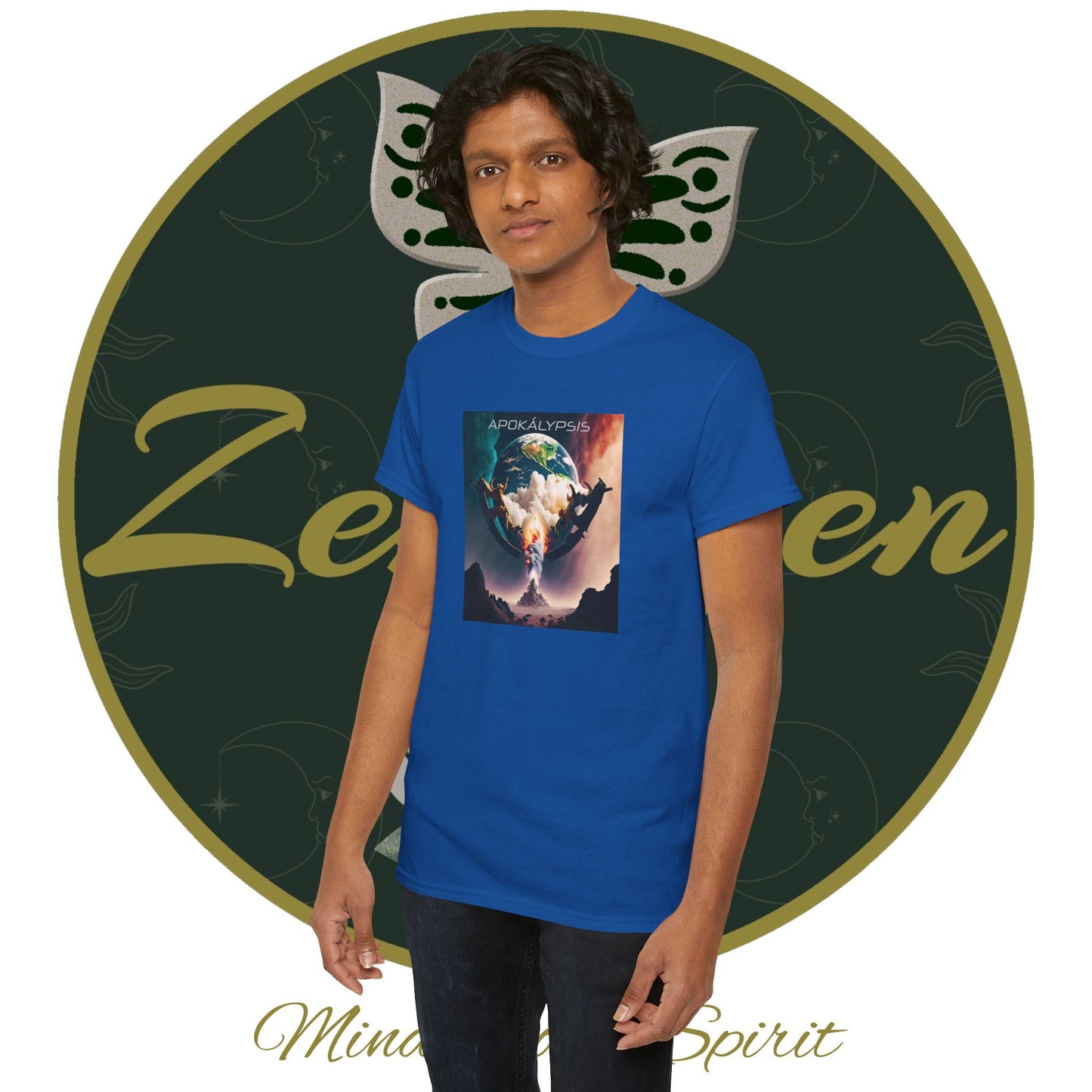 Apocalypse - 3rd Seal Revelation 6:5,6 - Unisex Heavy Cotton Tee - Revelation Collection - ZenGen USA - ZenGen USA