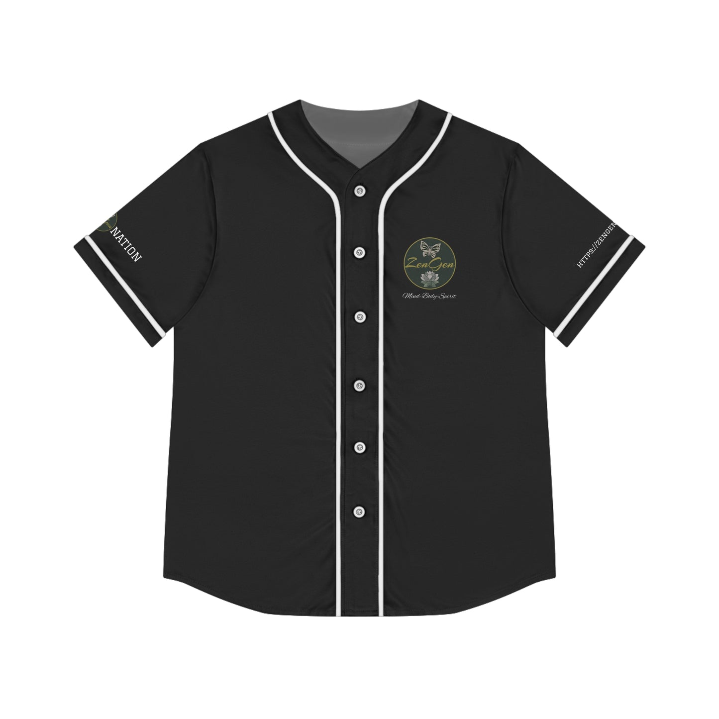 ZenGen BCOOL2EVERYBODY Women's Baseball Jersey - In Black - ZenGen USA