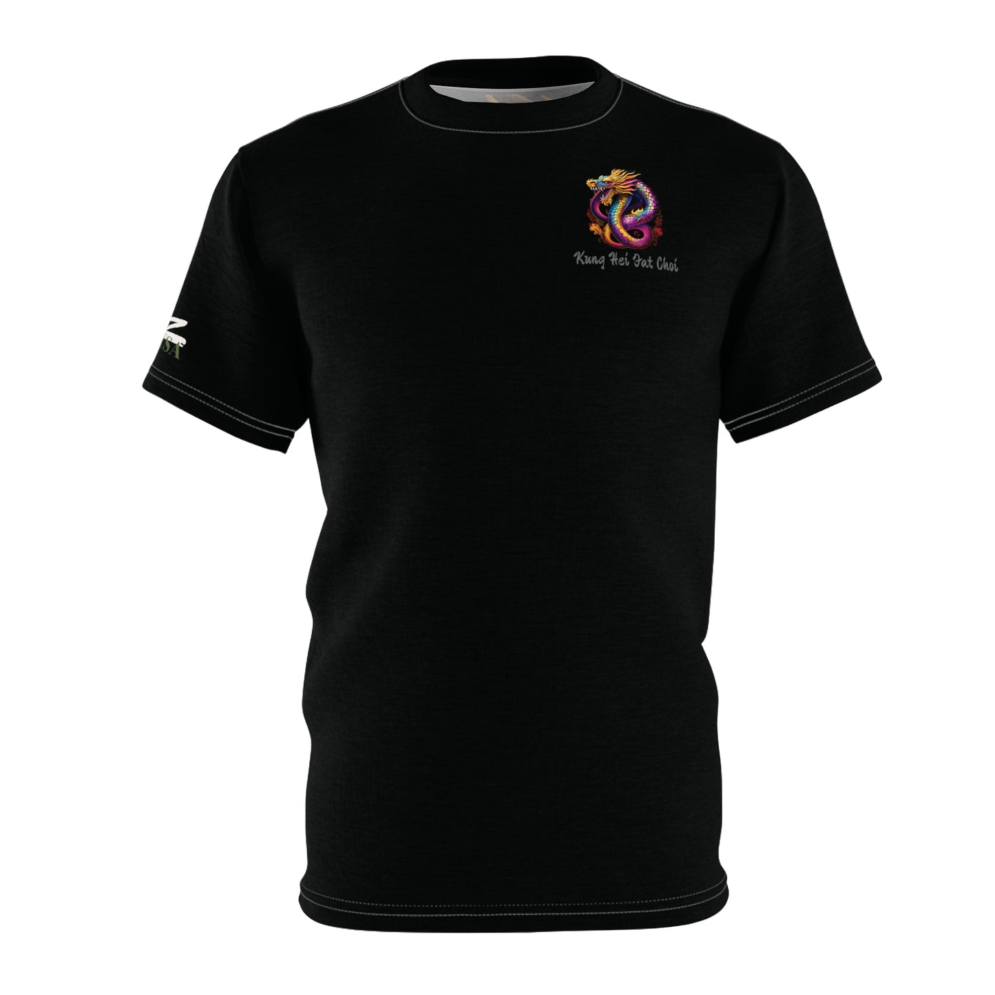 Dragon Unisex Cut & Sew Tee (AOP) | Kung Hei Fat Choi | ZenGen USA - ZenGen USA