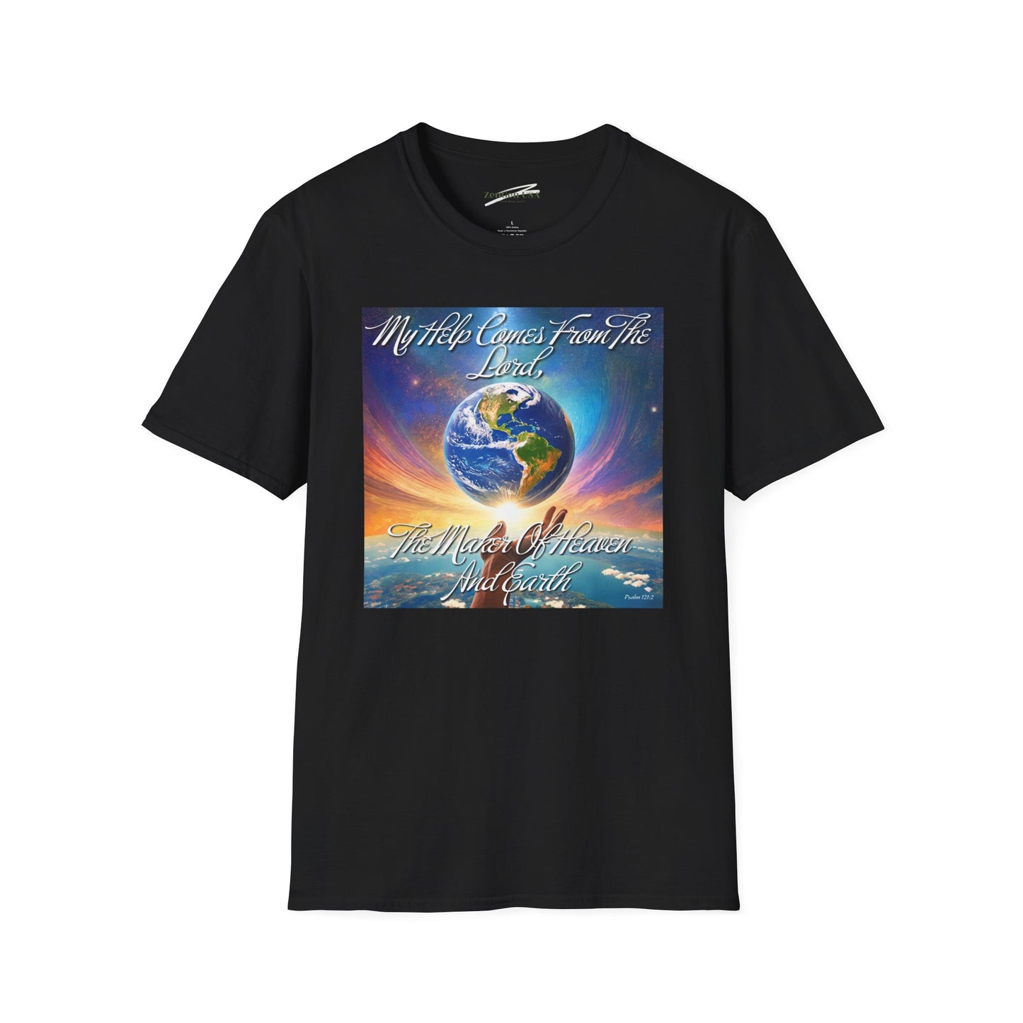 ZenGen USA Psalm 121:2 My Help Comes From The Lord... - Unisex Softstyle T-Shirt - ZenGen USA