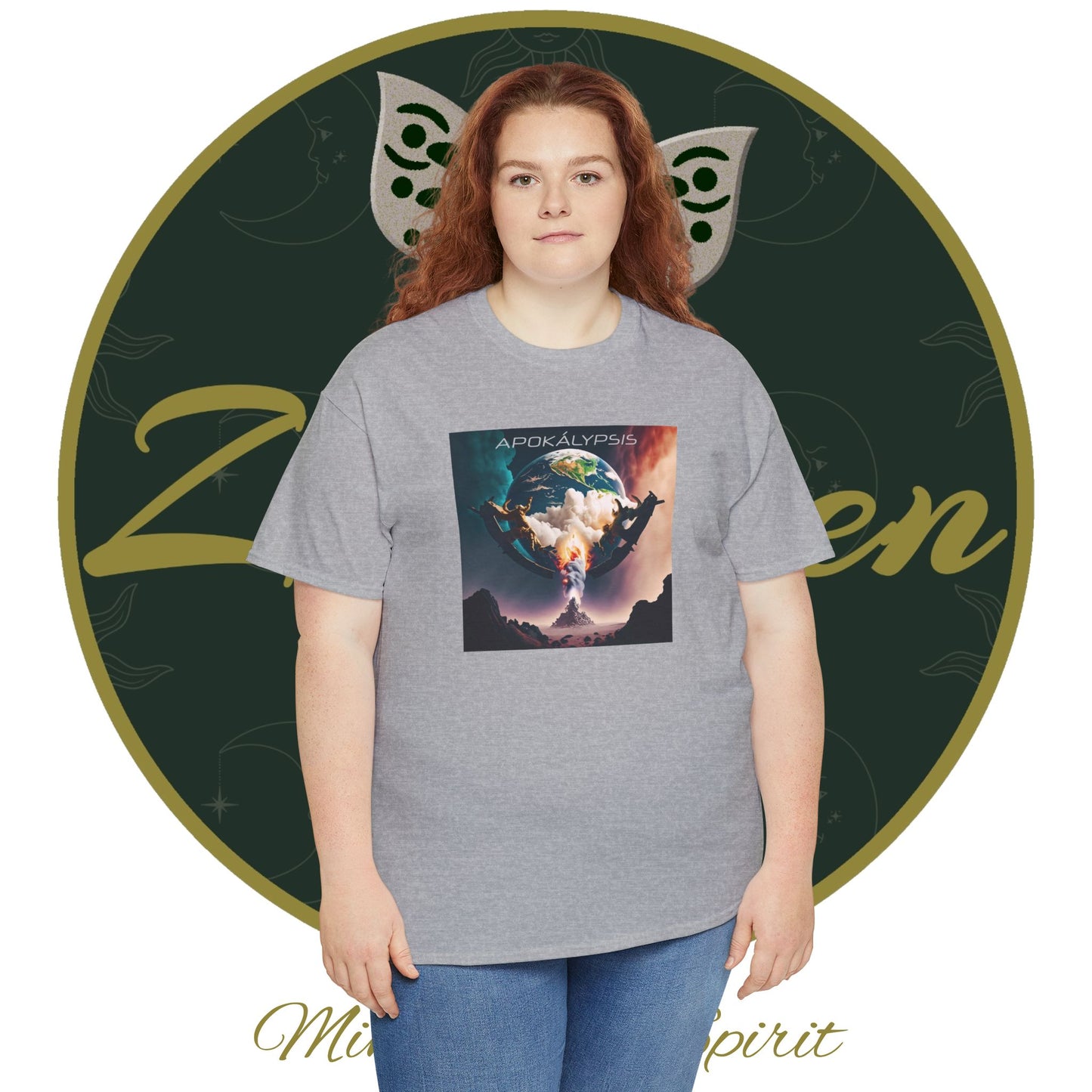 Apocalypse - 3rd Seal Revelation 6:5,6 - Unisex Heavy Cotton Tee - Revelation Collection - ZenGen USA - ZenGen USA