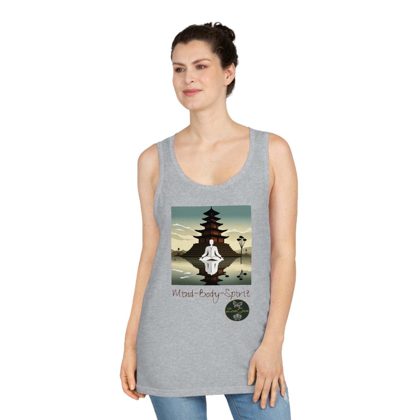 Mind-Body-Spirit, Unisex Softstyle™ Tank Top - ZenGen USA