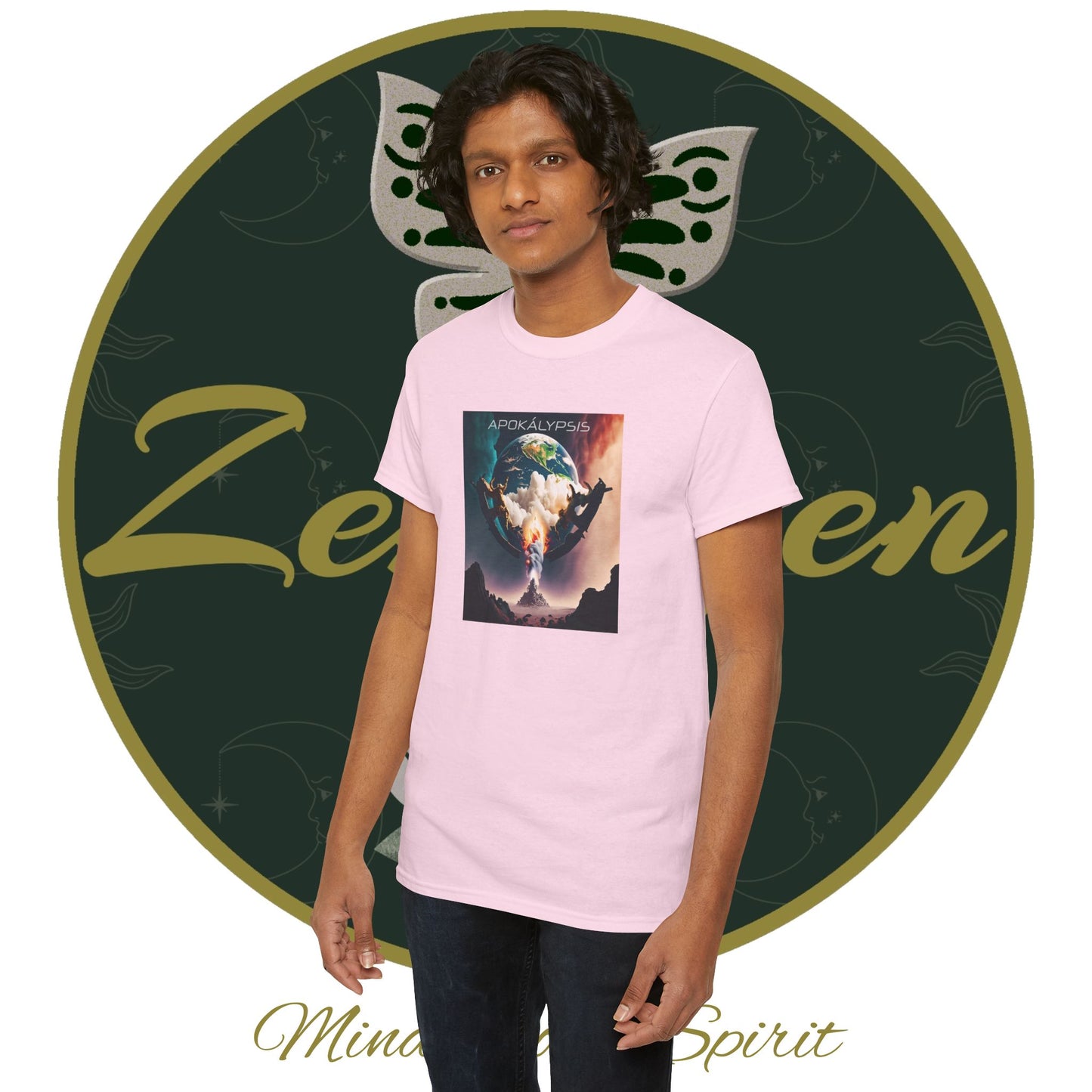 Apocalypse - 3rd Seal Revelation 6:5,6 - Unisex Heavy Cotton Tee - Revelation Collection - ZenGen USA - ZenGen USA