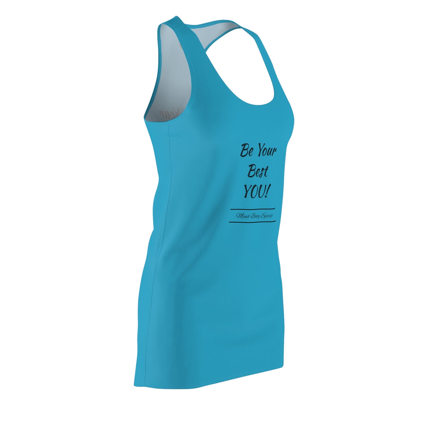 Be Your Best YOU! ZenGen - Turquoise Women's Cut & Sew Racerback Dress - ZenGen USA