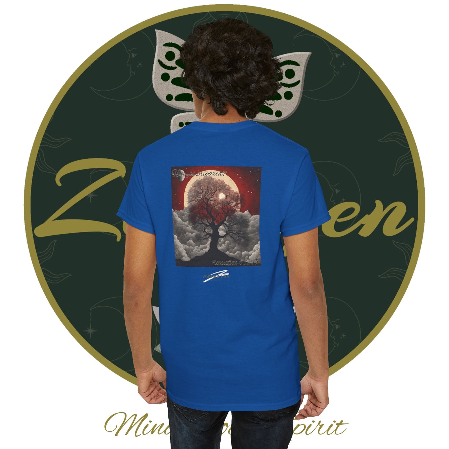 Apocalipsis - 6to Sello Apocalipsis 6:12-15 - Camiseta de algodón pesado unisex - Colección Revelación - ZenGen USA