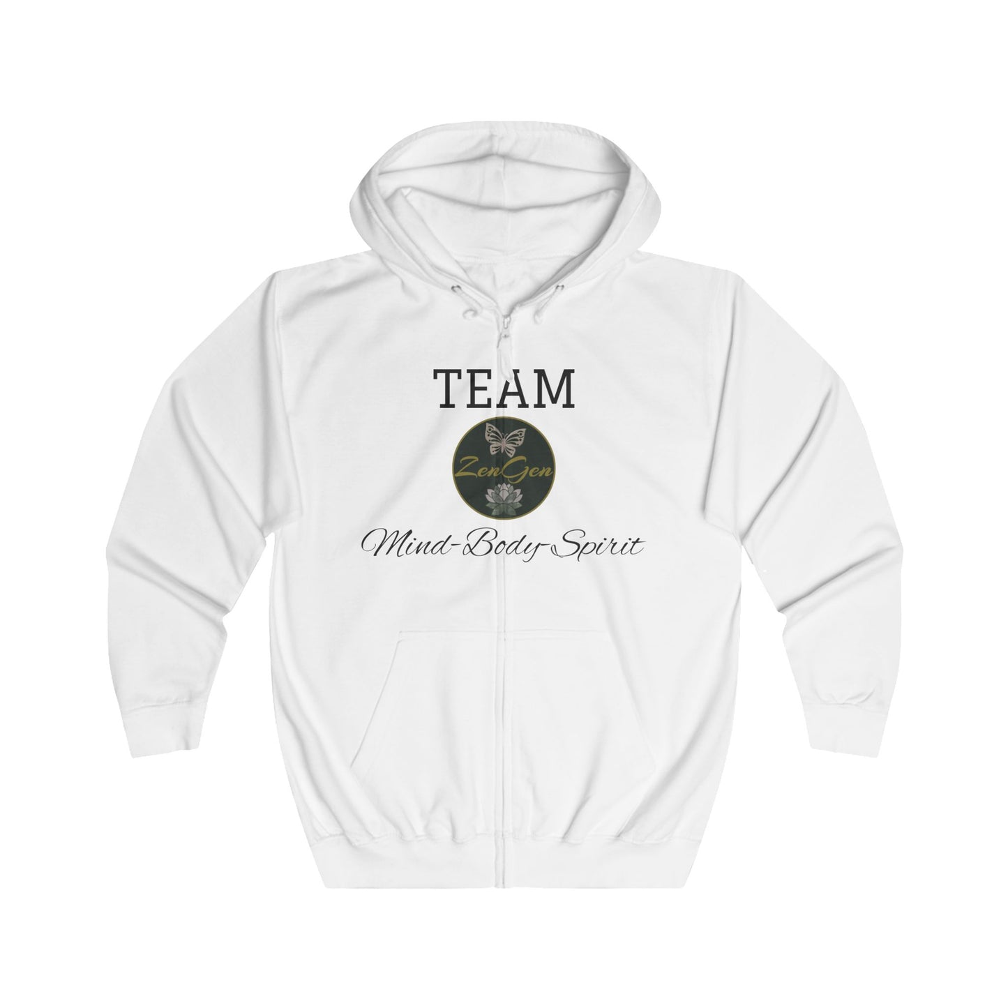 Unisex Full Zip Hoodie - ROCK SOLID "Believe & Achieve!" - ZenGen USA - ZenGen USA