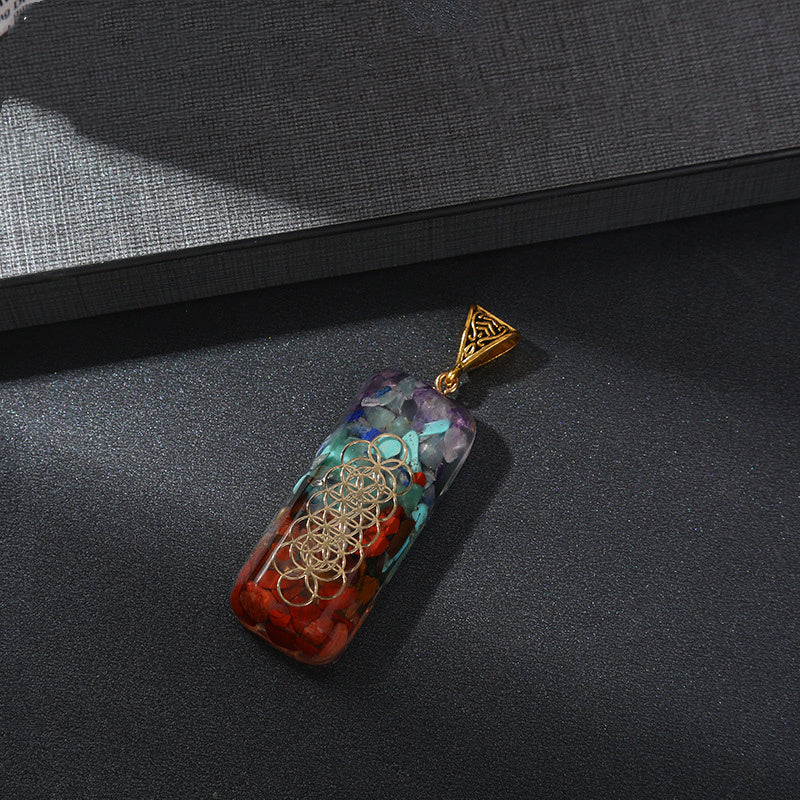 Retro Reiki Healing Energy Crystal Pendant Natural Stone For Yoga Meditation Spiritual 7 Chakra Jewelry Necklace Amulet - ZenGen USA