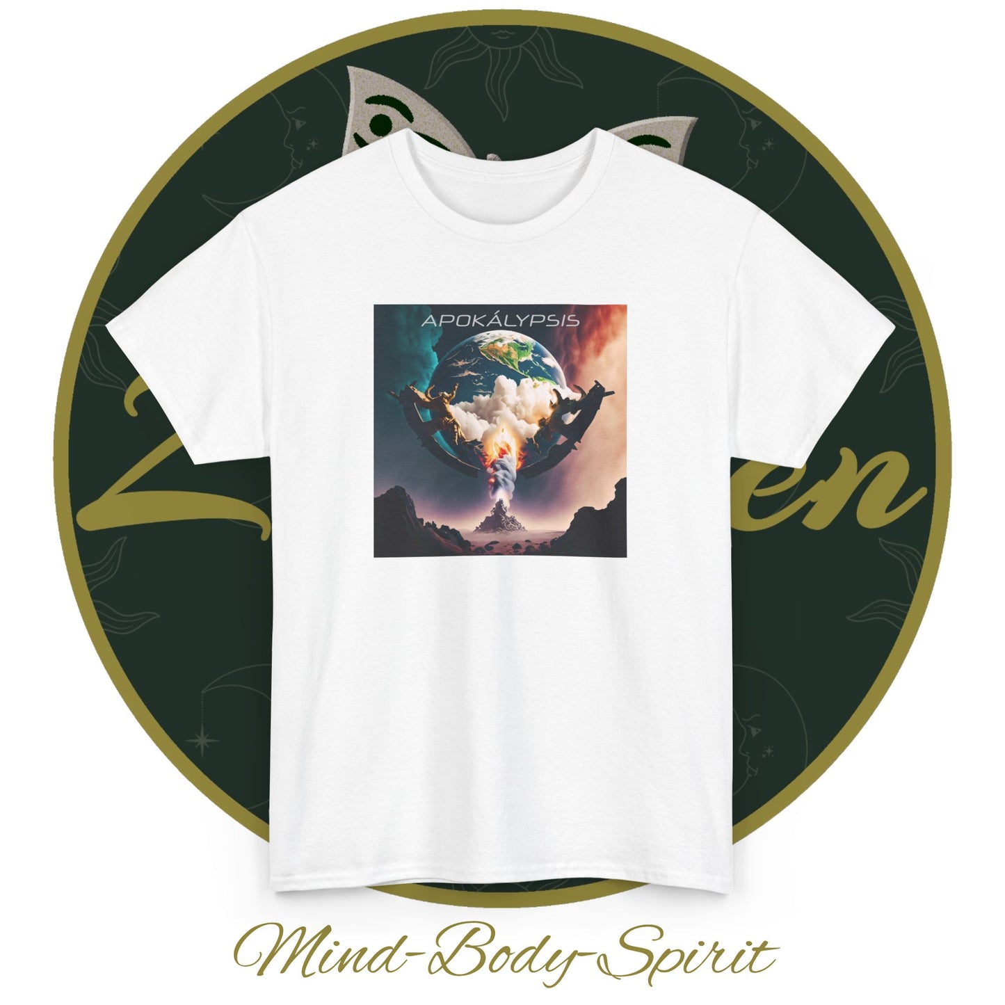 Apocalypse - 3rd Seal Revelation 6:5,6 - Unisex Heavy Cotton Tee - Revelation Collection - ZenGen USA - ZenGen USA