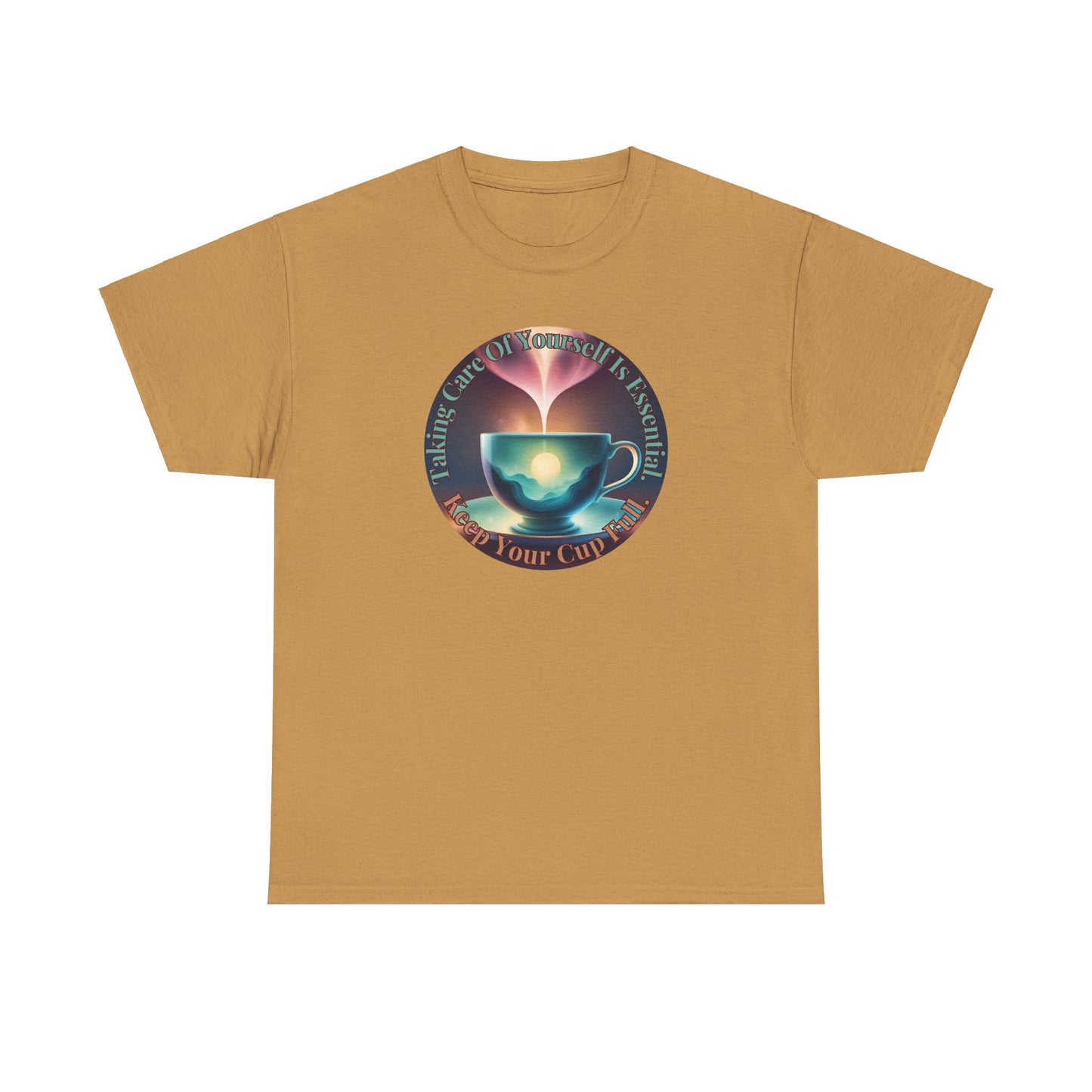 Keep Your Cup Full Unisex Heavy Cotton Zen Graphic Tee | 12 Colors To Choose | ZenGen - ZenGen USA