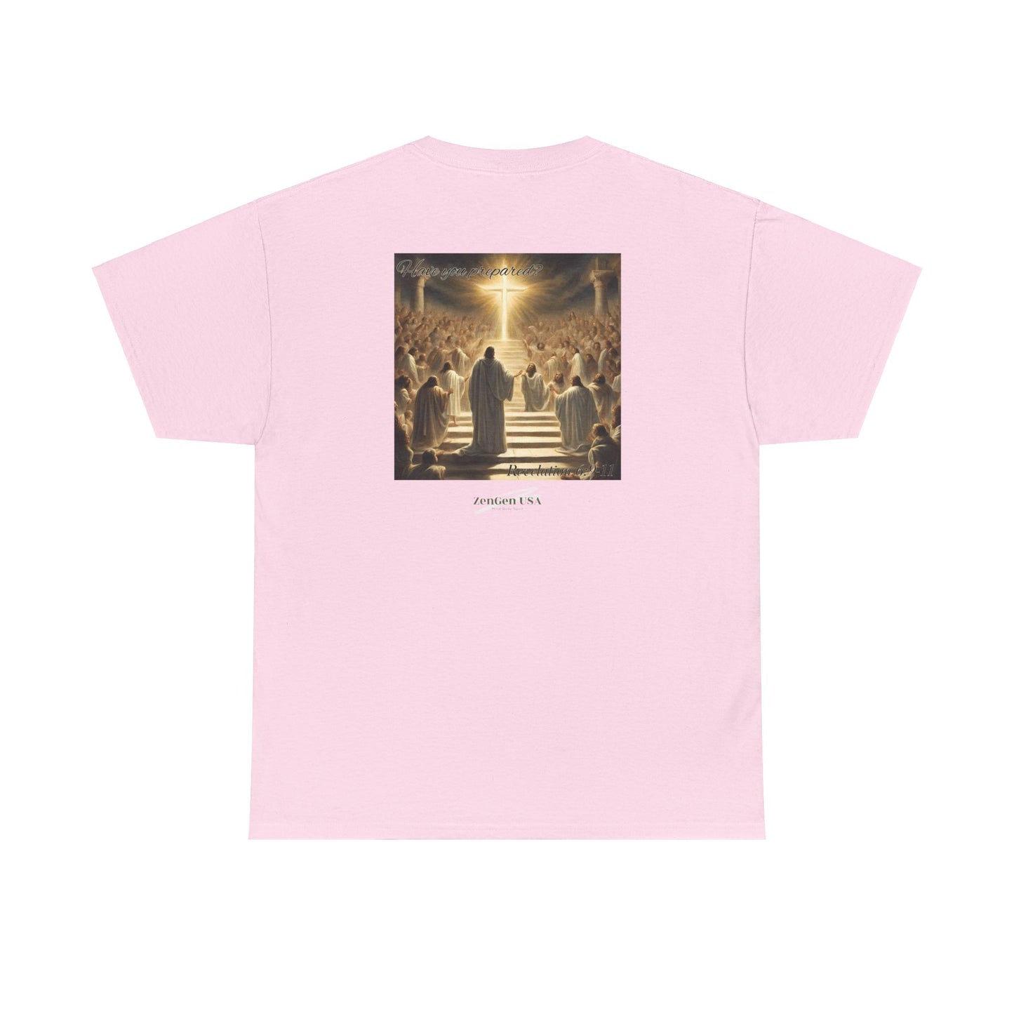 Apocalipsis - 5to Sello Apocalipsis 6:9-11 - Camiseta de algodón pesado unisex - Colección Revelación - ZenGen USA