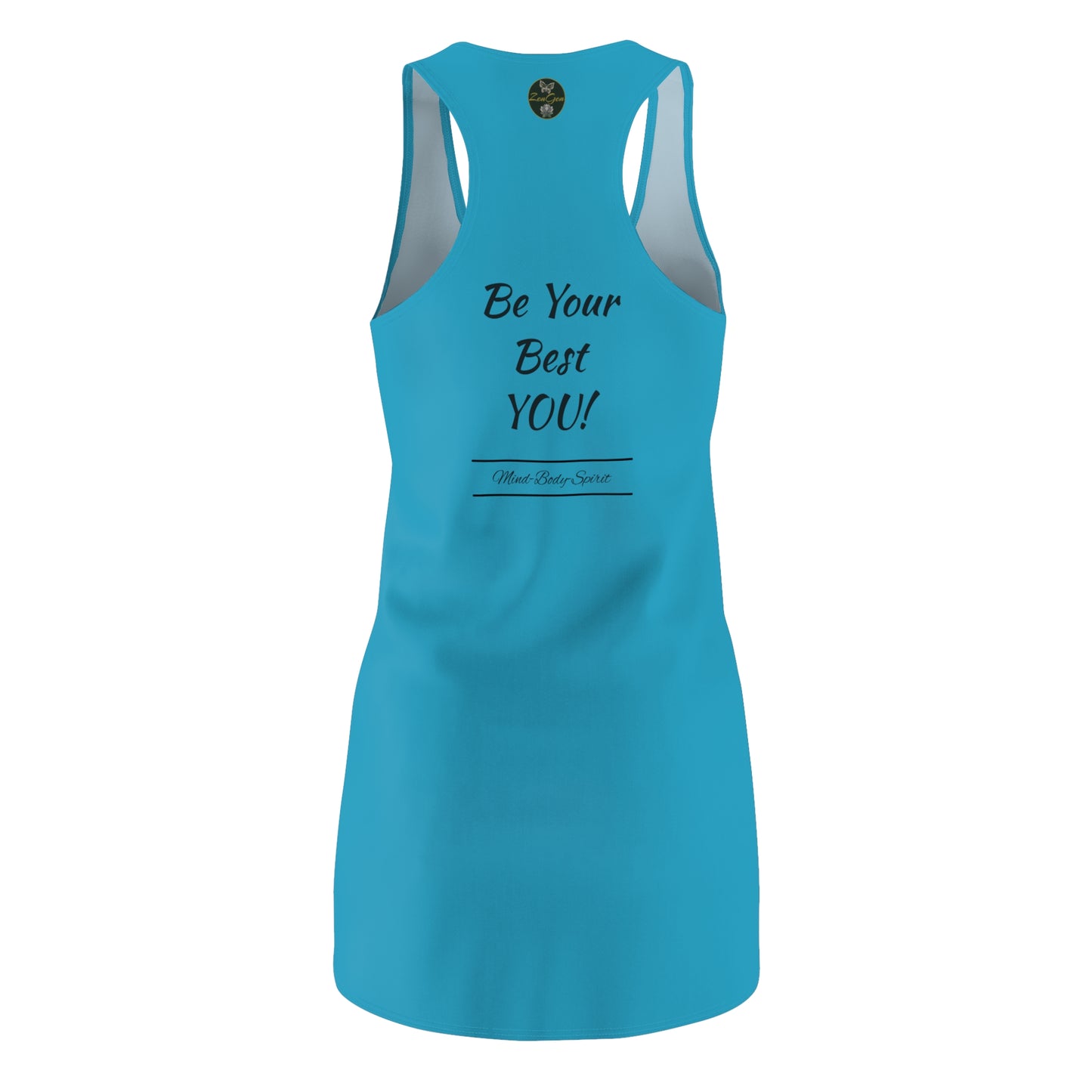 Be Your Best YOU! ZenGen - Turquoise Women's Cut & Sew Racerback Dress - ZenGen USA