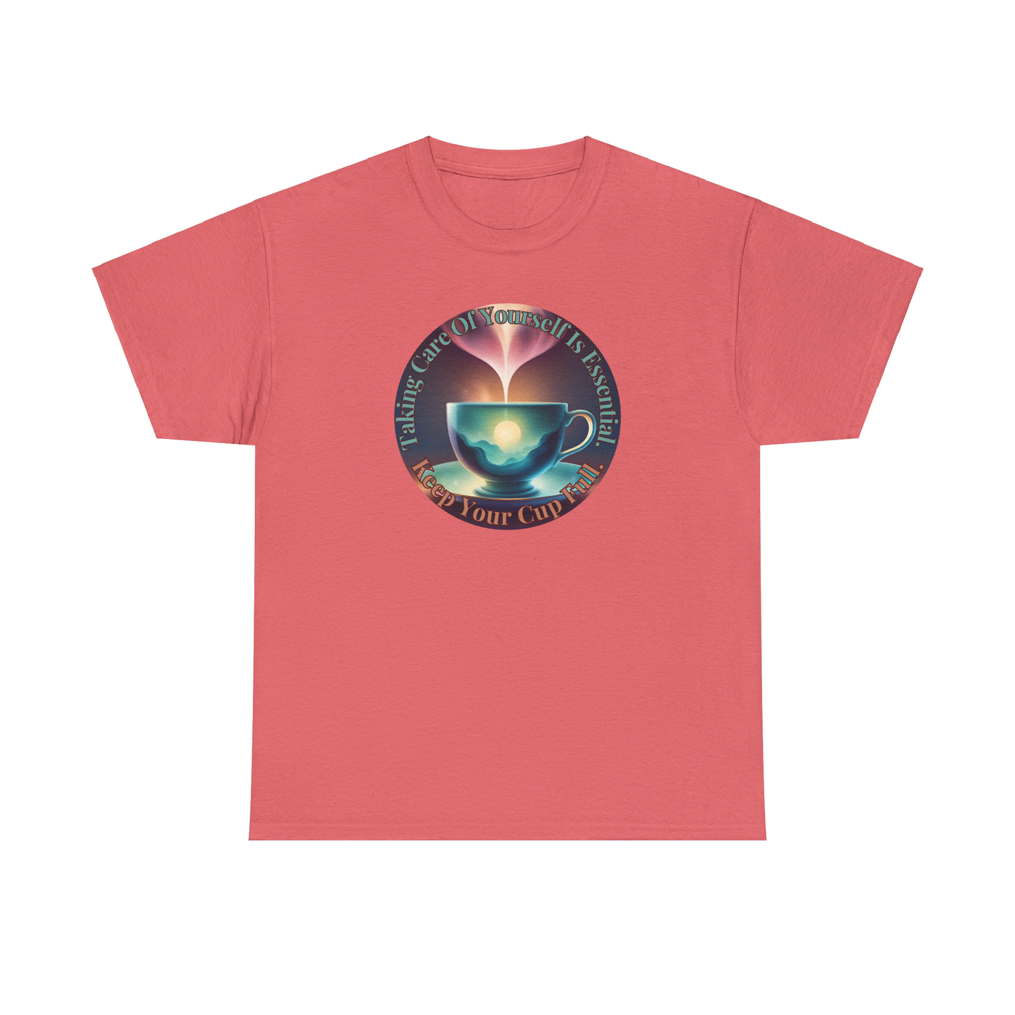 Keep Your Cup Full Unisex Heavy Cotton Zen Graphic Tee | 12 Colors To Choose | ZenGen - ZenGen USA