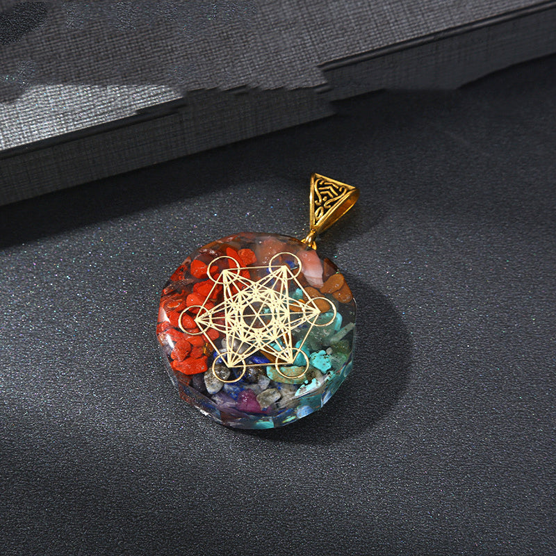 Retro Reiki Healing Energy Crystal Pendant Natural Stone For Yoga Meditation Spiritual 7 Chakra Jewelry Necklace Amulet - ZenGen USA