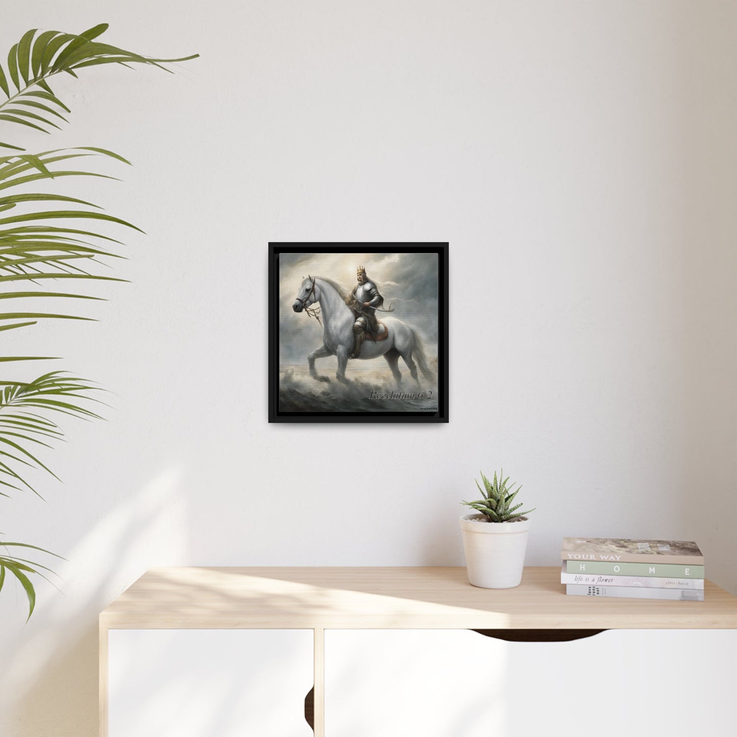 Canvas Print - Revelation Collection | 1st Seal Revelation 6:2 | Matte Canvas, Black Frame | ZenGen USA - ZenGen USACanvas