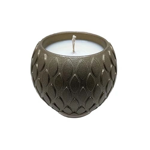 Elegance Dining Candle - Handcrafted Scented Candle - Tranquility Fragrance - Mettalic Gold (Diamond)