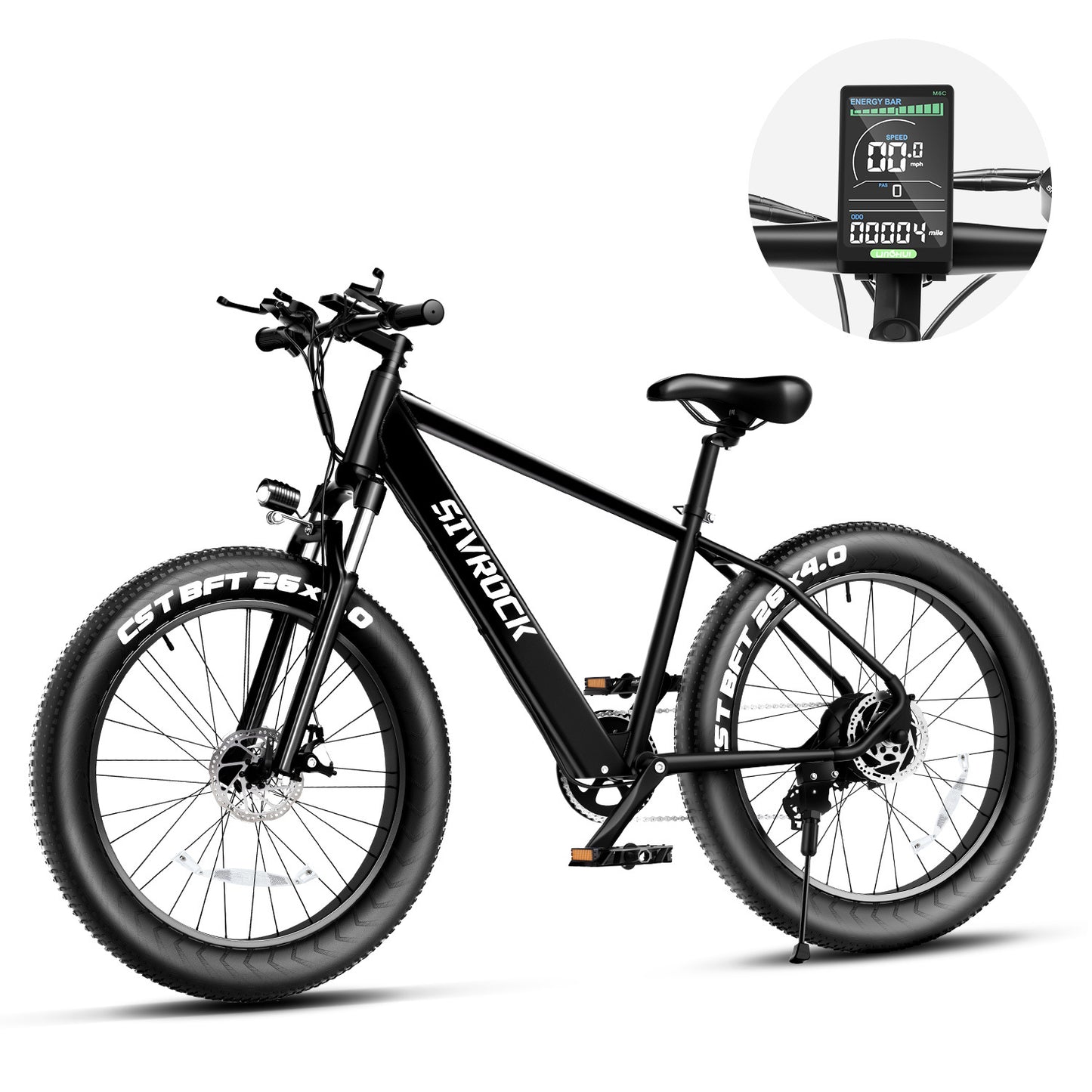 Electric Bike For Adults, 26 X 4.0 Inches Fat Tire Electric Mountain Bicycle, 1000W Motor 48V 15Ah Ebike For Trail Riding, Excursion And Commute, UL And GCC Certified - ZenGen USA