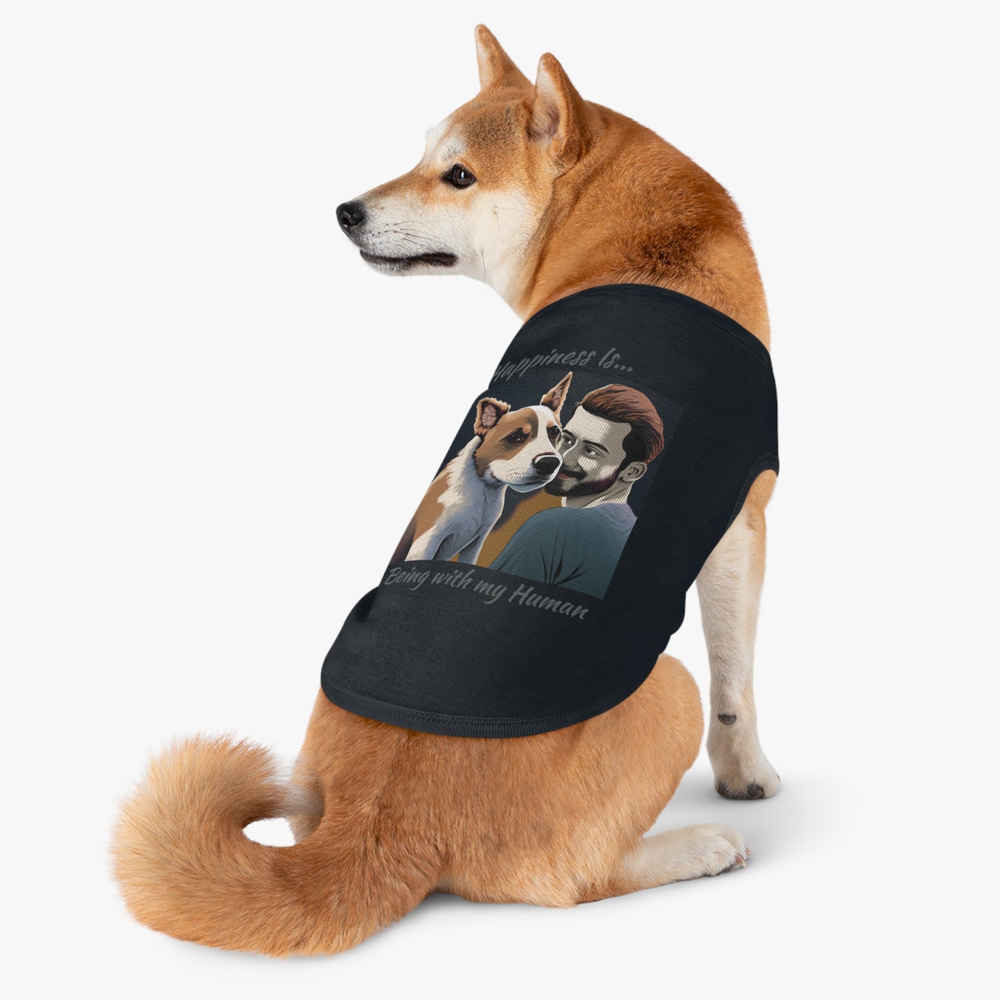 Pet Tank Top Doggy - Happiness is... ZenGen Furry Nation