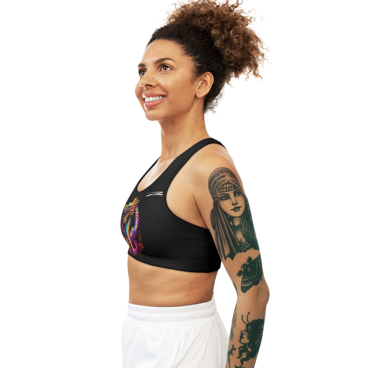 Dragon Sports Bra | Black | Rock Solid | ZenGen USA