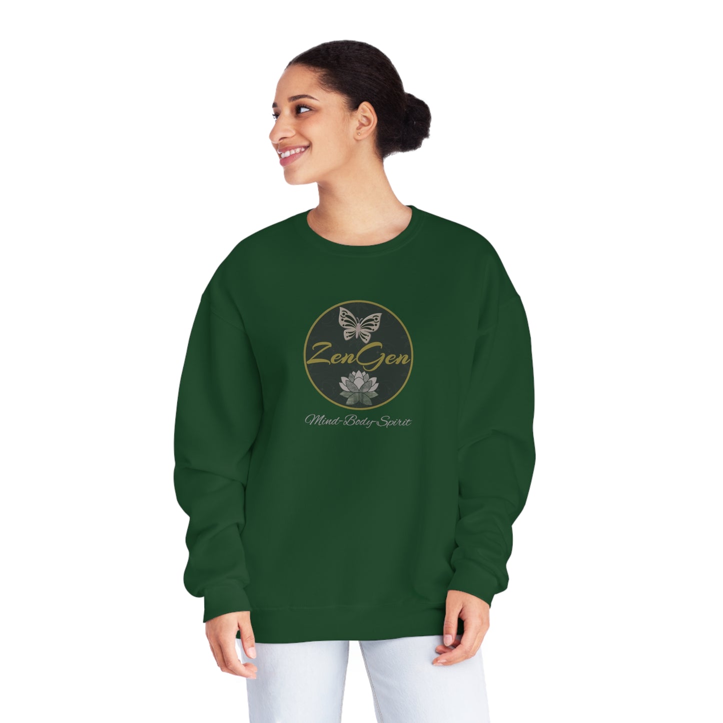 ZenGen Logo Sweatshirt - Unisex NuBlend® Crewneck Sweatshirt