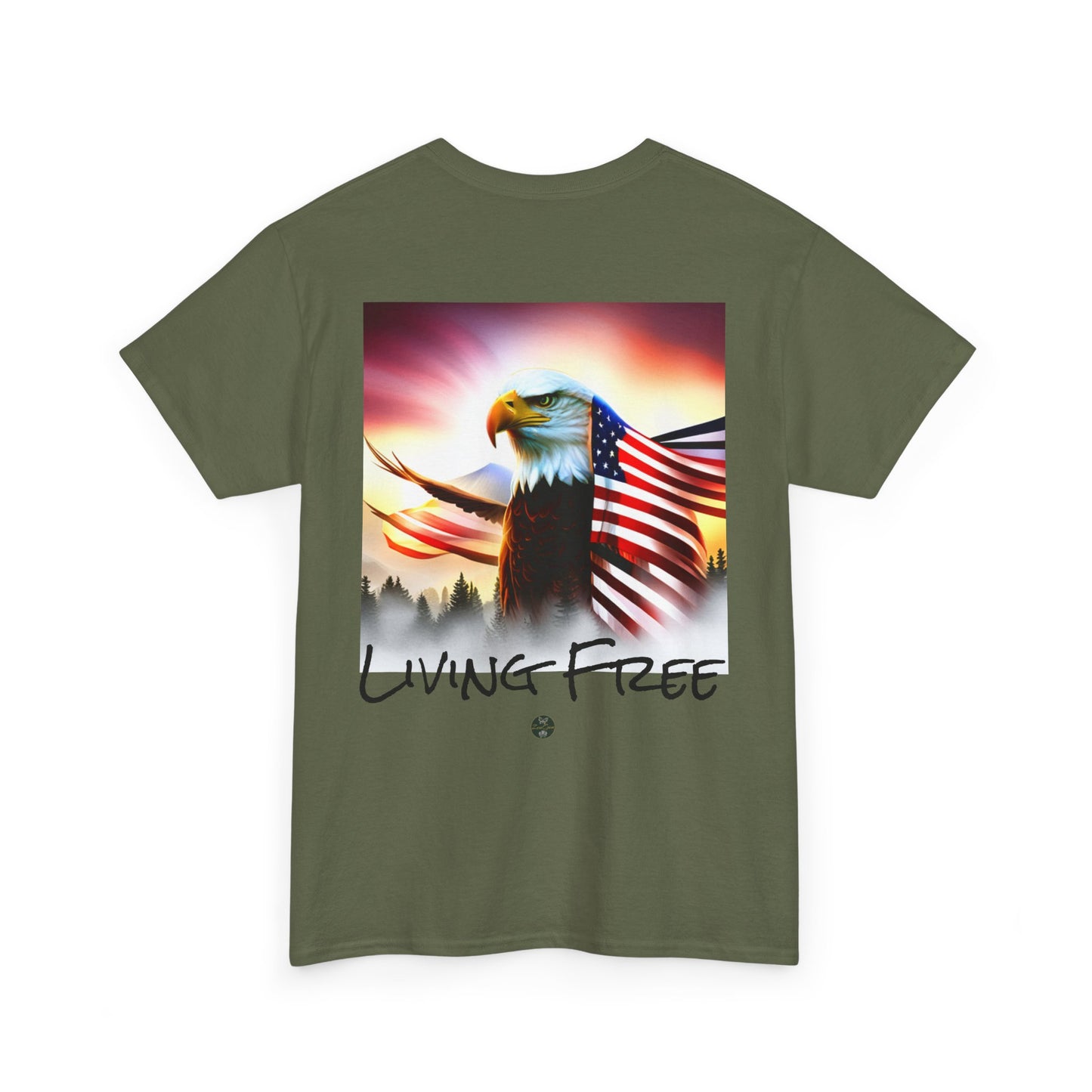 LIBERTY, Living Free - Unisex Heavy Cotton Tee - ZenGen USA