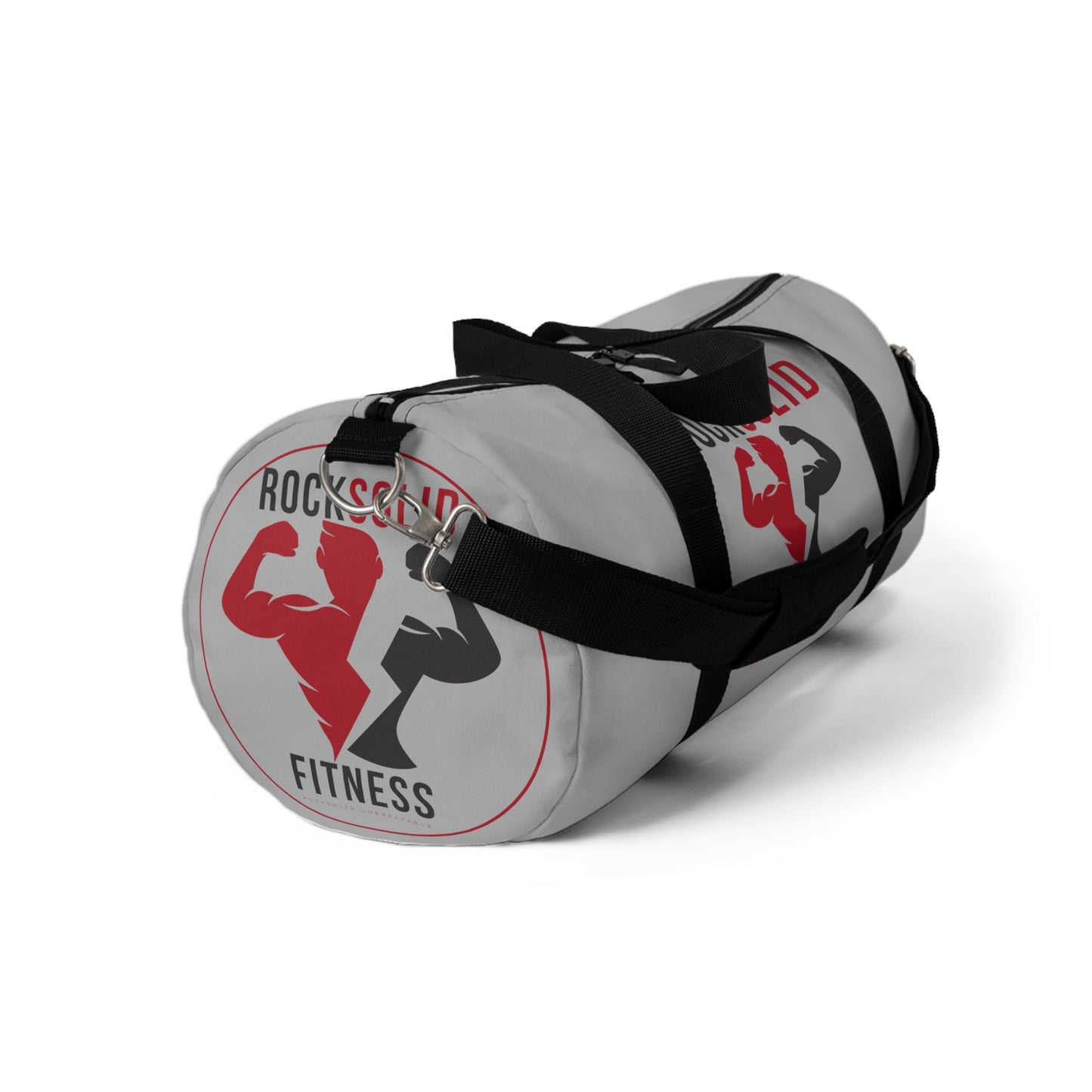 RockSolid Fitness Duffel Bag | Gray | Oxford Canvas | Original Logo - ZenGen USA