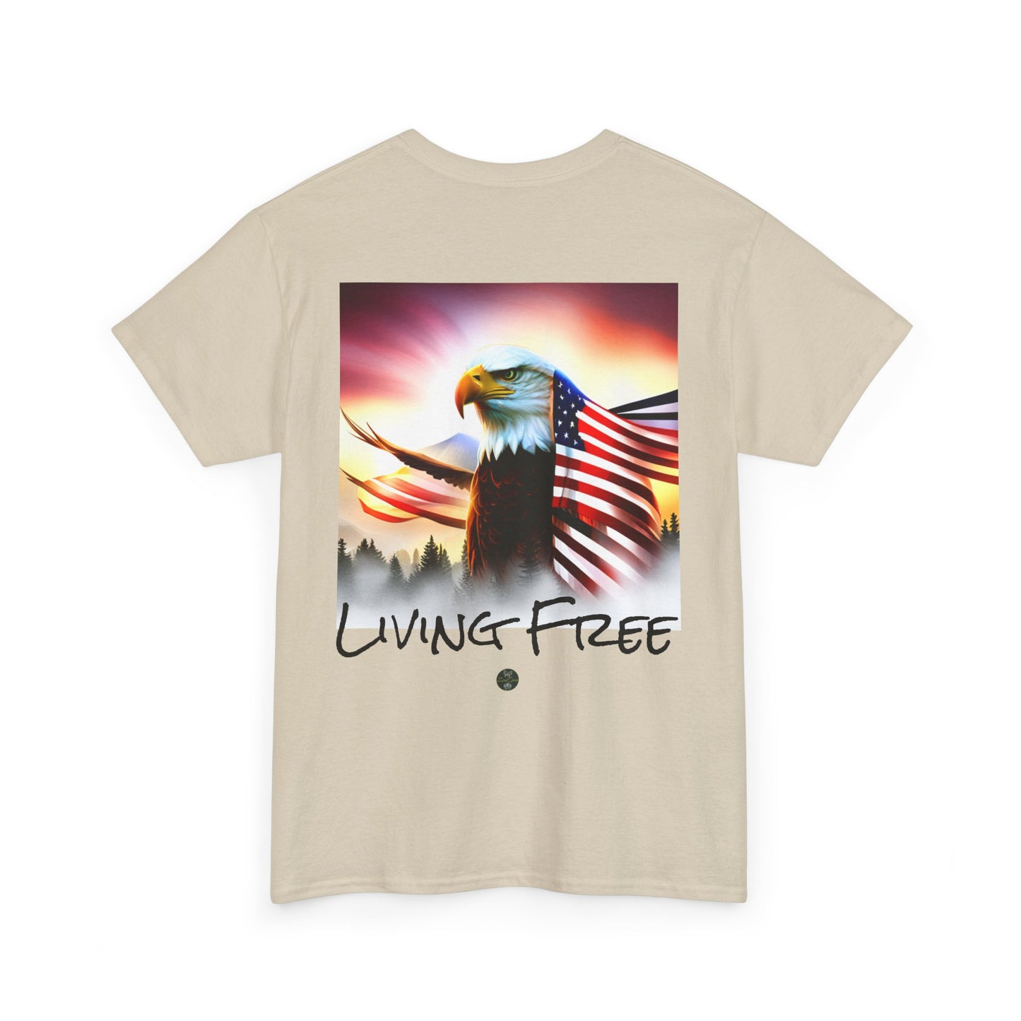 LIBERTY, Living Free - Unisex Heavy Cotton Tee - ZenGen USA