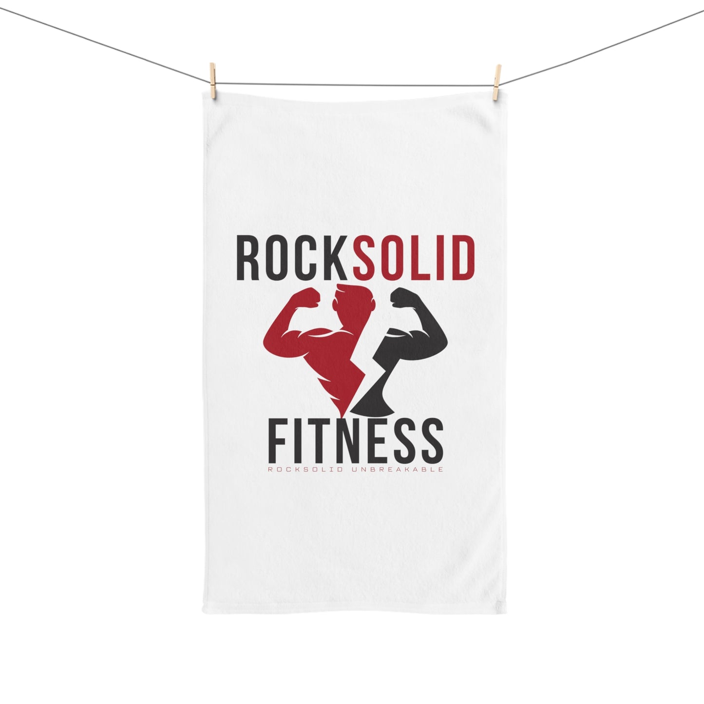 RockSolid Fitness Workout Towel | RockSolid Unbreakable | Original Logo Design - ZenGen USA