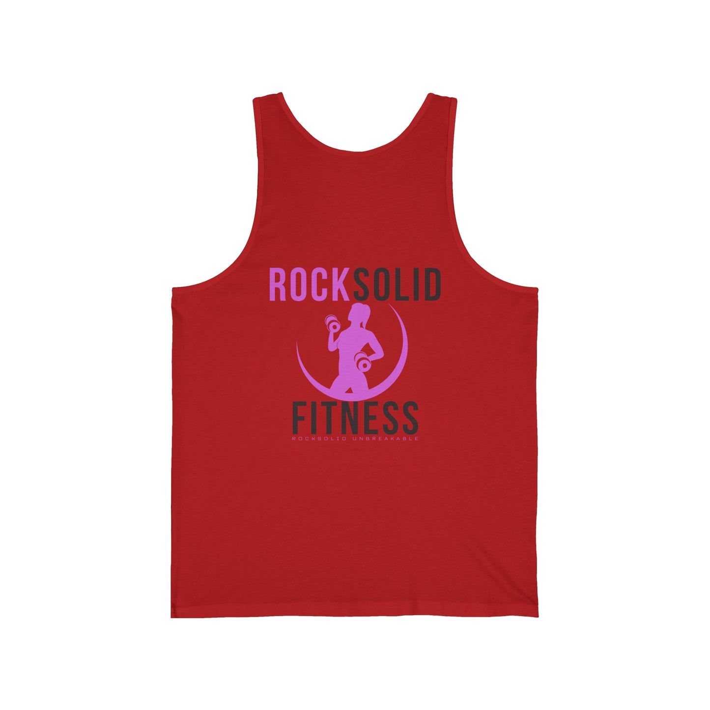 RockSolid Unbreakable | Unisex Jersey Tank | Pink Lady Logo | 3 Colors to Choose - ZenGen USA