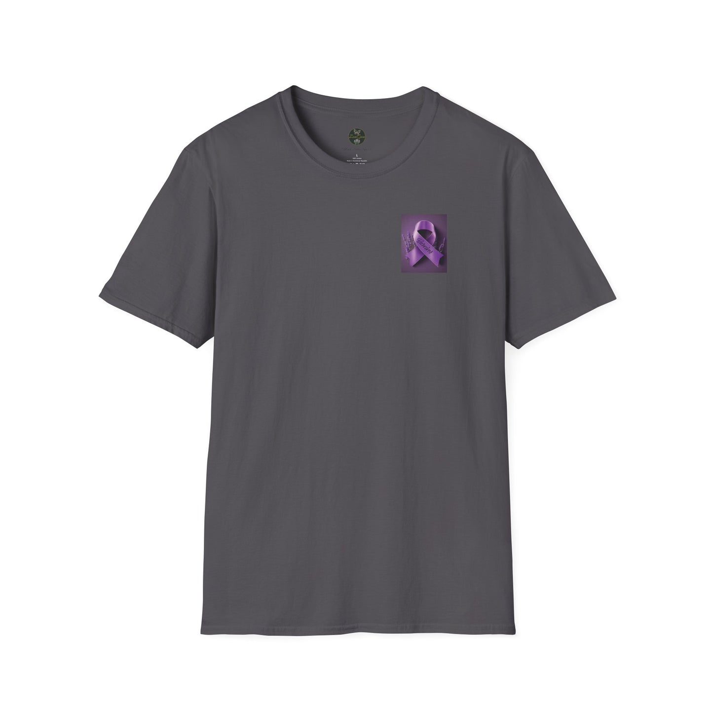 SURVIVOR Lavender Ribbon - Unisex Softstyle T-Shirt - Cancer Awareness all Forms