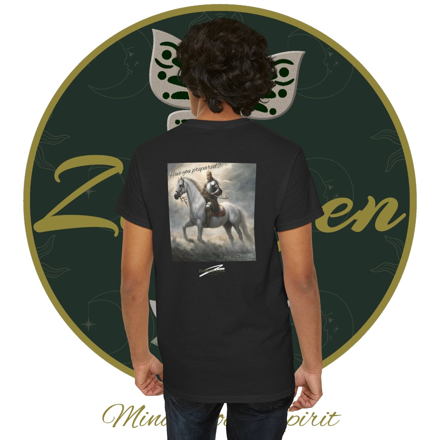 Apocalypse - 1st Seal Revelation 6:2 - Unisex Heavy Cotton Tee - Revelation Collection - ZenGen USA