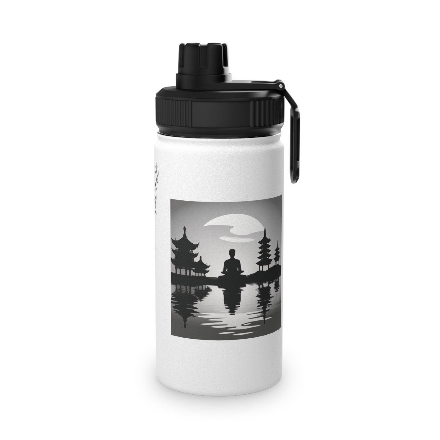 Mind-Body-Spirit ZenGen Stainless Steel Water Bottle, Sports Lid - ZenGen USA