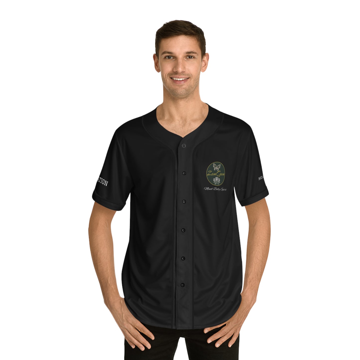 ZenGen BCOOL2EVERYBODY Camiseta de béisbol para hombre en negro