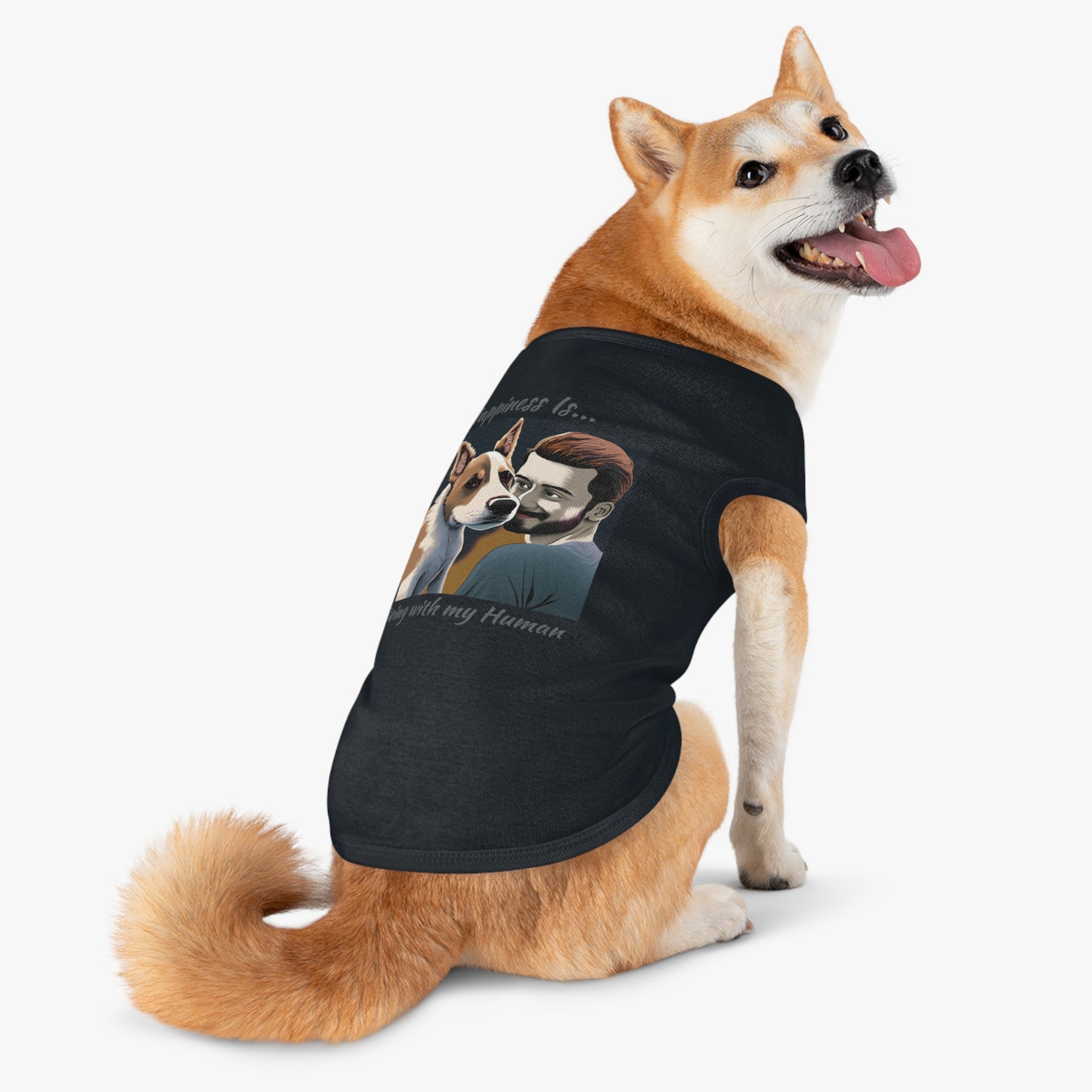 Pet Tank Top Doggy - Happiness is... ZenGen Furry Nation