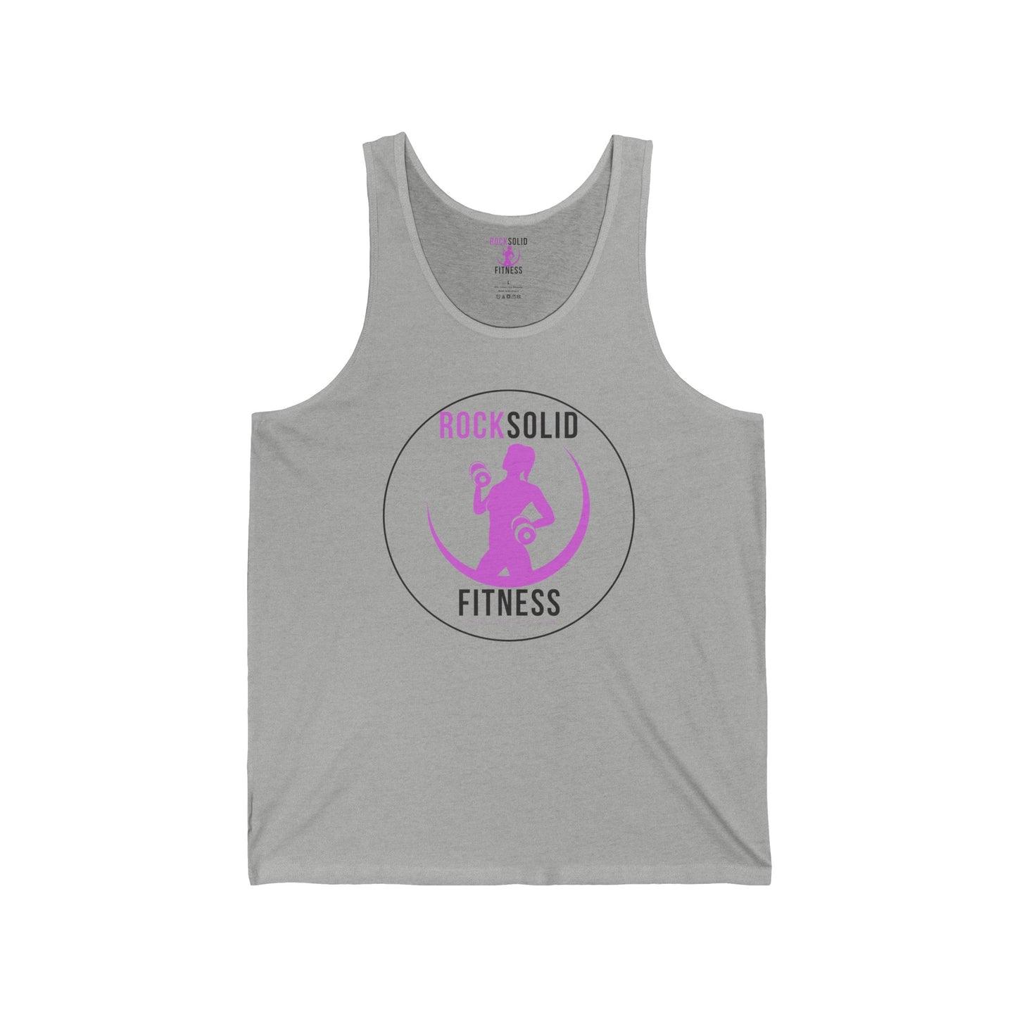 RockSolid Unbreakable | Unisex Jersey Tank | Pink Lady Logo | 3 Colors to Choose - ZenGen USA