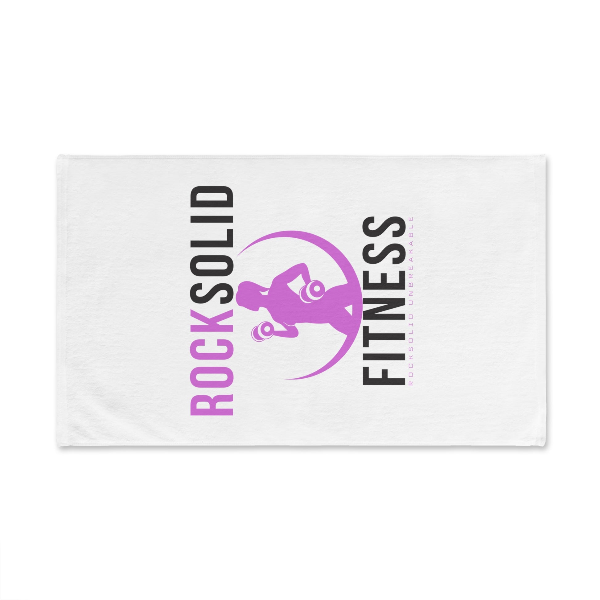 RockSolid Fitness Workout Towel | RockSolid Unbreakable | Pink Lady Logo Design - ZenGen USA