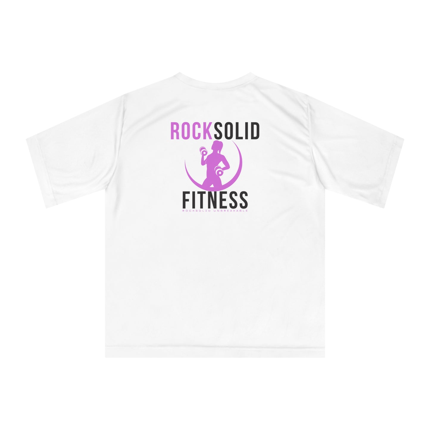 RockSolid Fitness Training Tee | Unisex Zone Performance T-shirt | Pink Lady