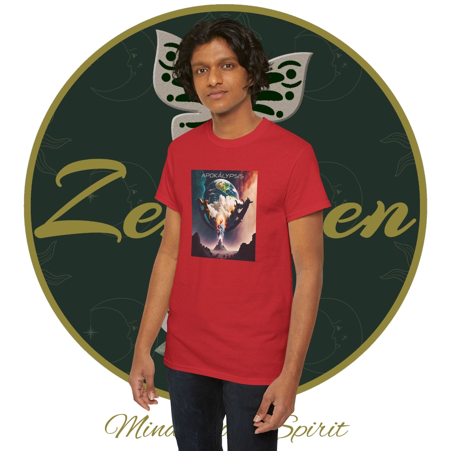 Apocalypse - 2nd Seal Revelation 6:3,4 - Unisex Heavy Cotton Tee - Revelation Collection - ZenGen USA