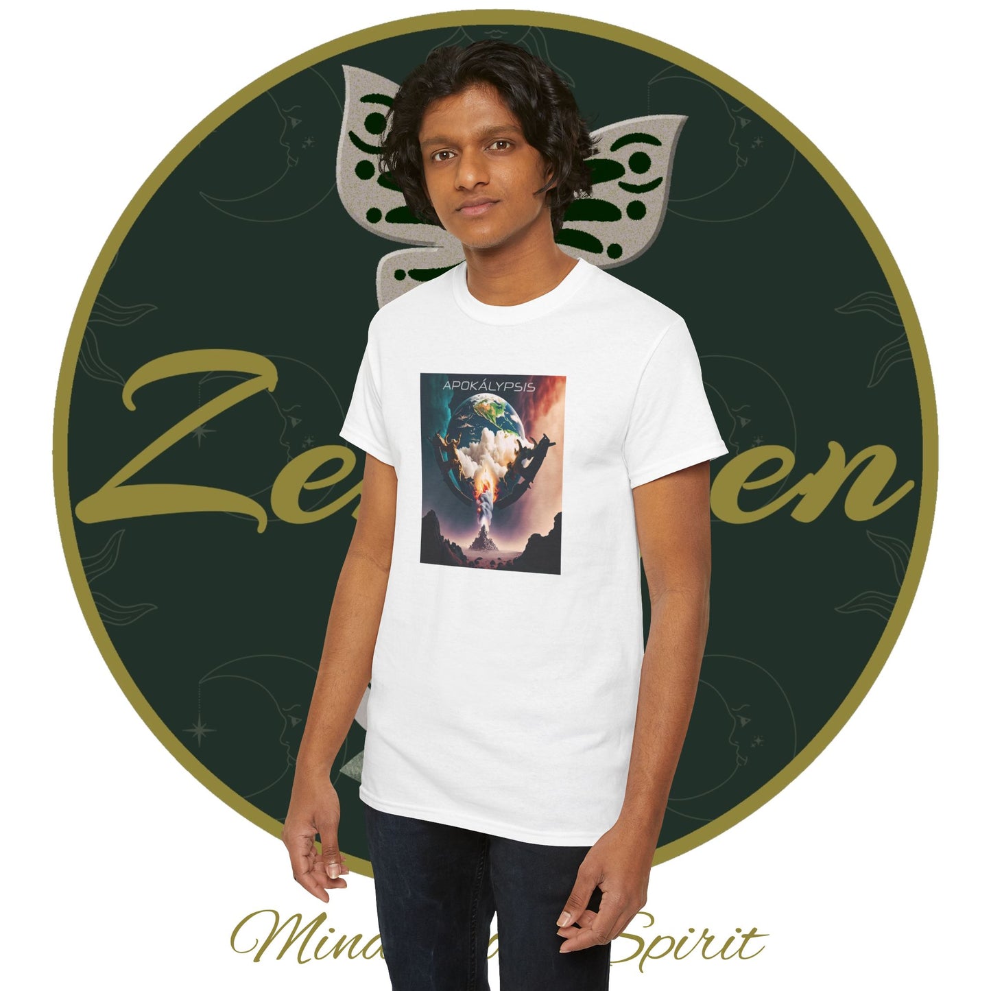 Apocalypse - 2nd Seal Revelation 6:3,4 - Unisex Heavy Cotton Tee - Revelation Collection - ZenGen USA