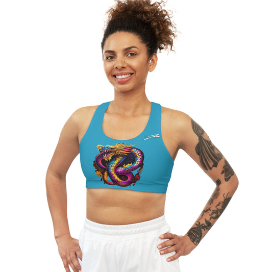 Dragon Sports Bra | Turquoise | Rock Solid | ZenGen USA