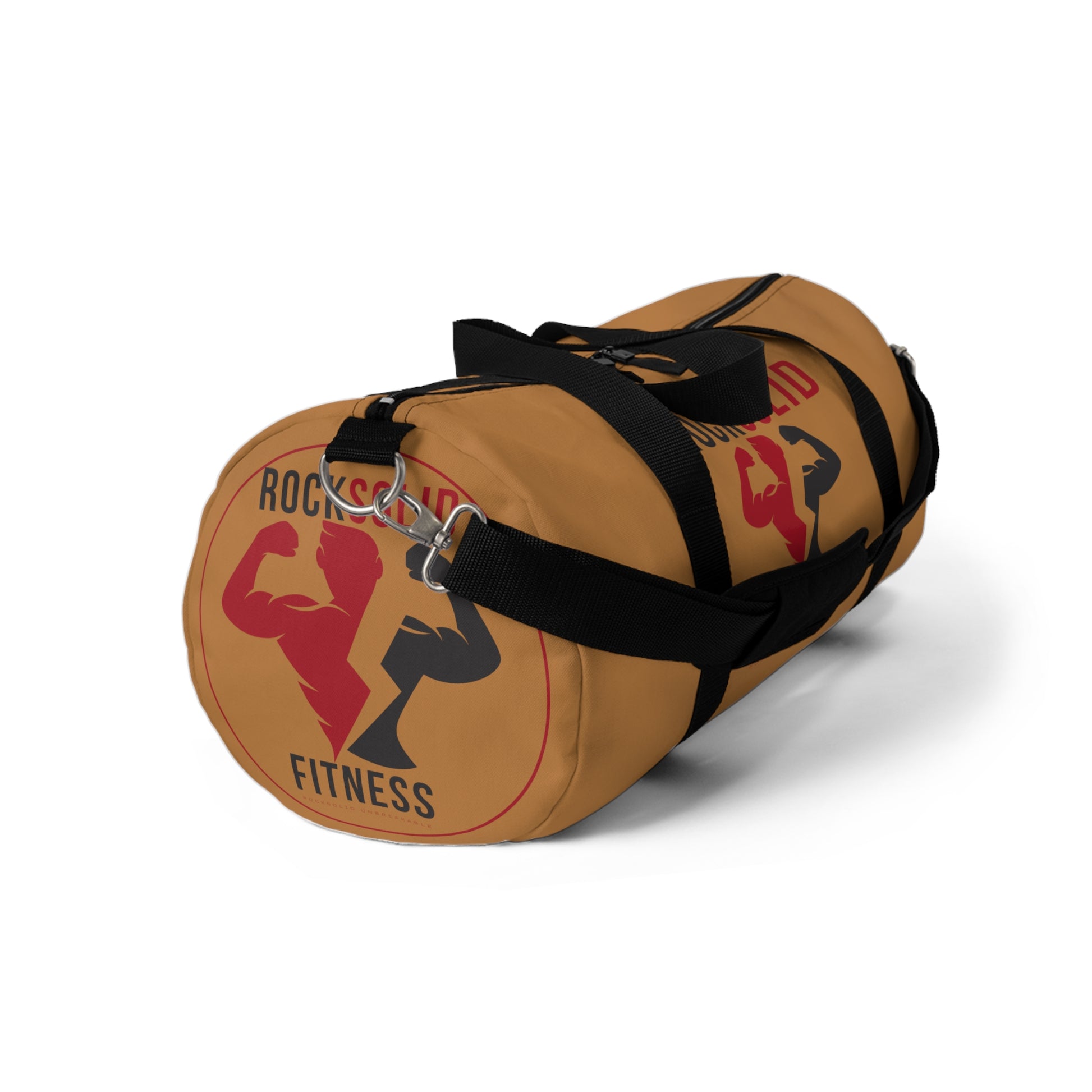 RockSolid Fitness Duffel Bag | Brown | Oxford Canvas | Original Logo - ZenGen USA